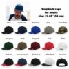 Σετ δύο καπέλων snapback με κέντημα για πατέρα/μητέρα-παιδί - Big Boss-Mini Boss - Image 2