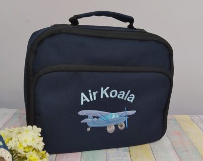 Lunch box με κέντημα - Αεροπλανάκι