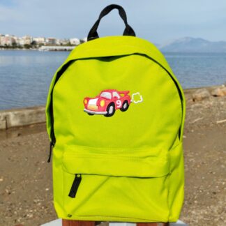 Σακίδιο με κέντημα – Γρήγορο αυτοκινητάκι