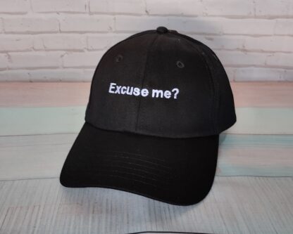 Καπέλο τζόκεϊ με κέντημα - Excuse me?