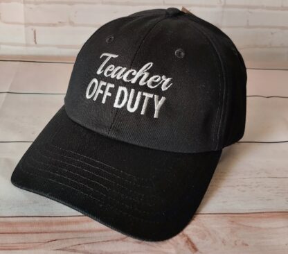 Καπέλο τζόκεϊ με κέντημα - Teacher off duty