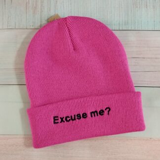 Σκουφί με κέντημα για ενήλικες - Excuse me?