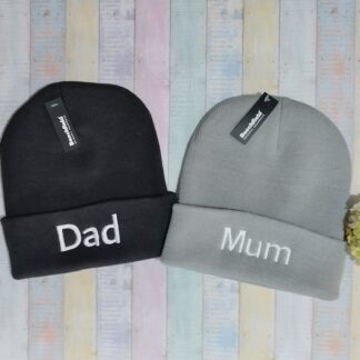 Σκουφί με κέντημα για ζευγάρια - Dad-Mum
